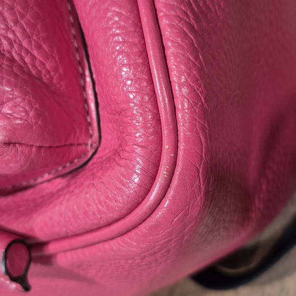 EUC Coach Small Pink Leather Backpack - Picture 12 of 16